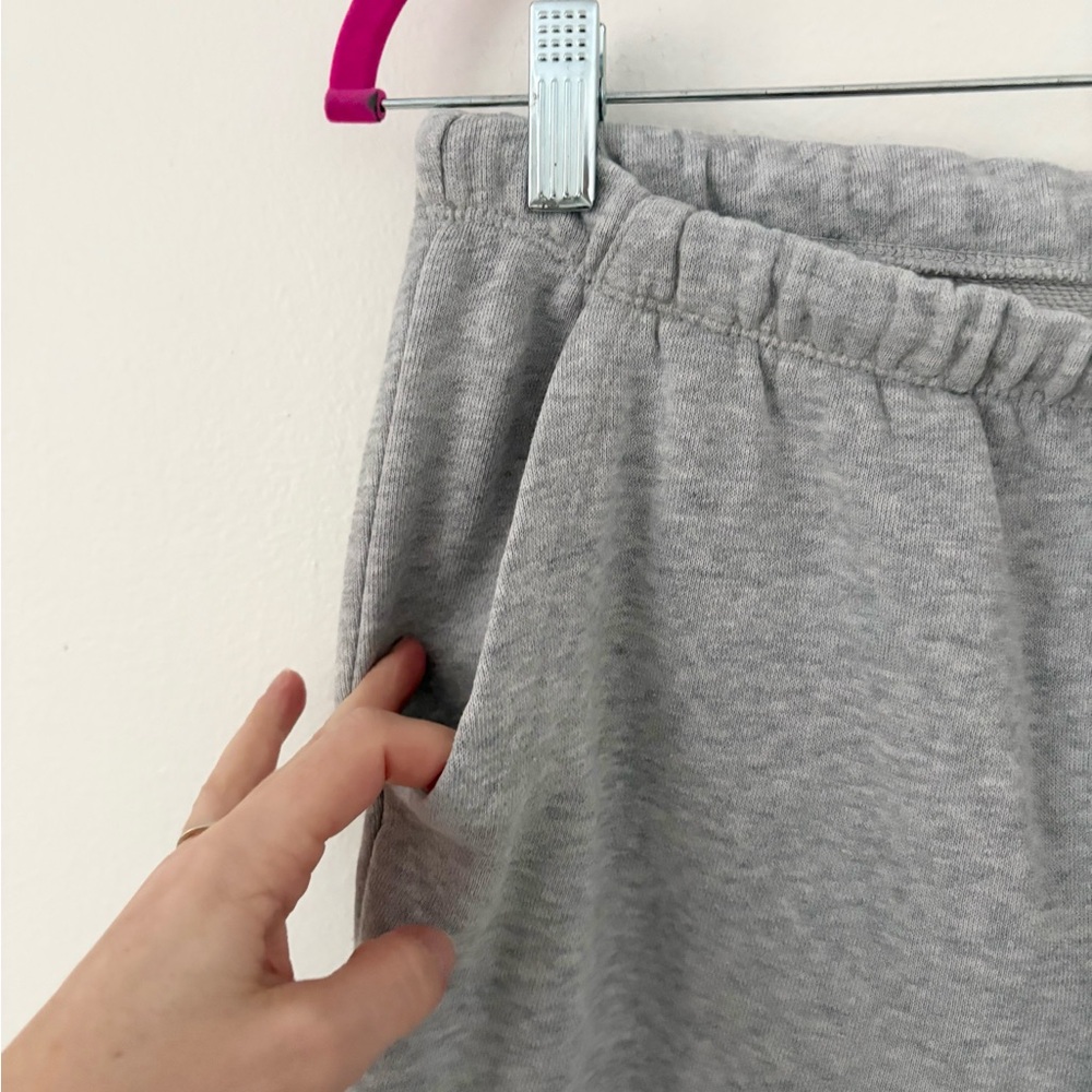 Aerie Heather Grey Adjustable Tie Waist Sweatpant Joggers Size Small - Picture 5 of 8
